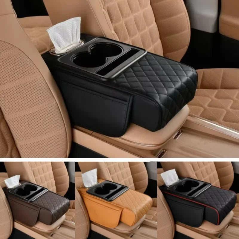 Inserto multifunzione 4 in 1 per console centrale auto / Cuscino rialzante per bracciolo e soluzione di stoccaggio