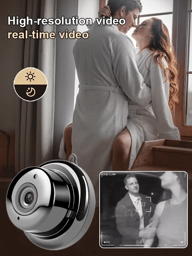 📸 Mini telecamera wireless 1080P: dimensioni ridotte (come una moneta), installabile ovunque, monitoraggio remoto in tempo reale tramite smartphone.