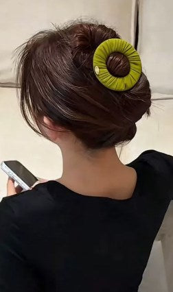 Fermaglio per capelli piatto senza pressione / Fermacoda a pressione zero per donna