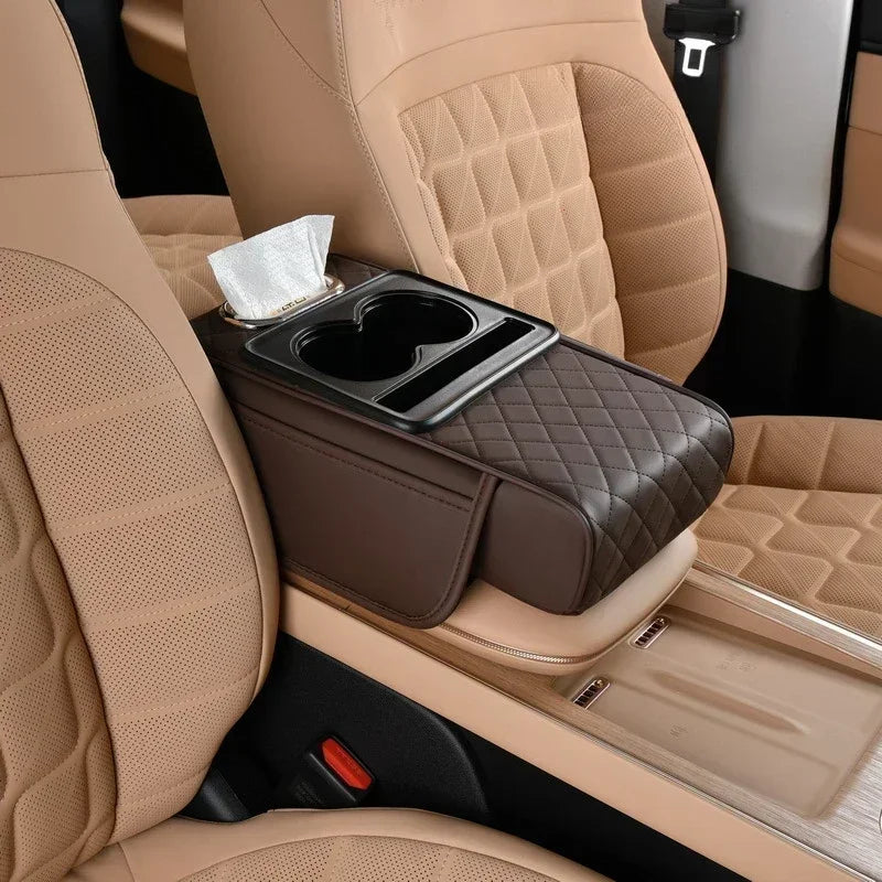 Inserto multifunzione 4 in 1 per console centrale auto / Cuscino rialzante per bracciolo e soluzione di stoccaggio