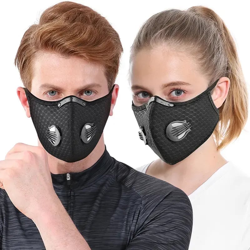 🔥 ULTIMO GIORNO SCONTO DEL 50% -- 💖 Mascherina antipolvere riutilizzabile con filtro al carbone – Ideale per uno stile di vita attivo