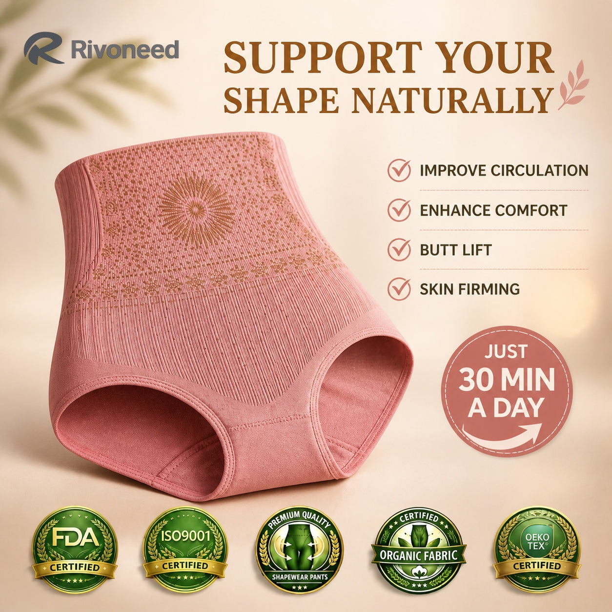 Pantaloncini in microfibra 4 in 1 modellanti e brucia grassi