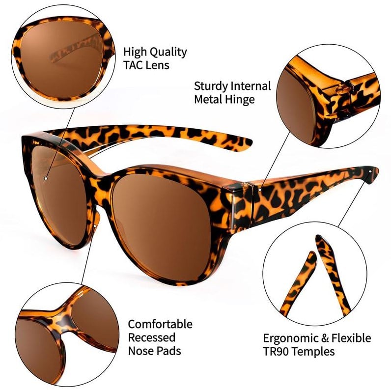 🕶 Nuovi occhiali da sole cat-eye XL con lenti polarizzate UV40