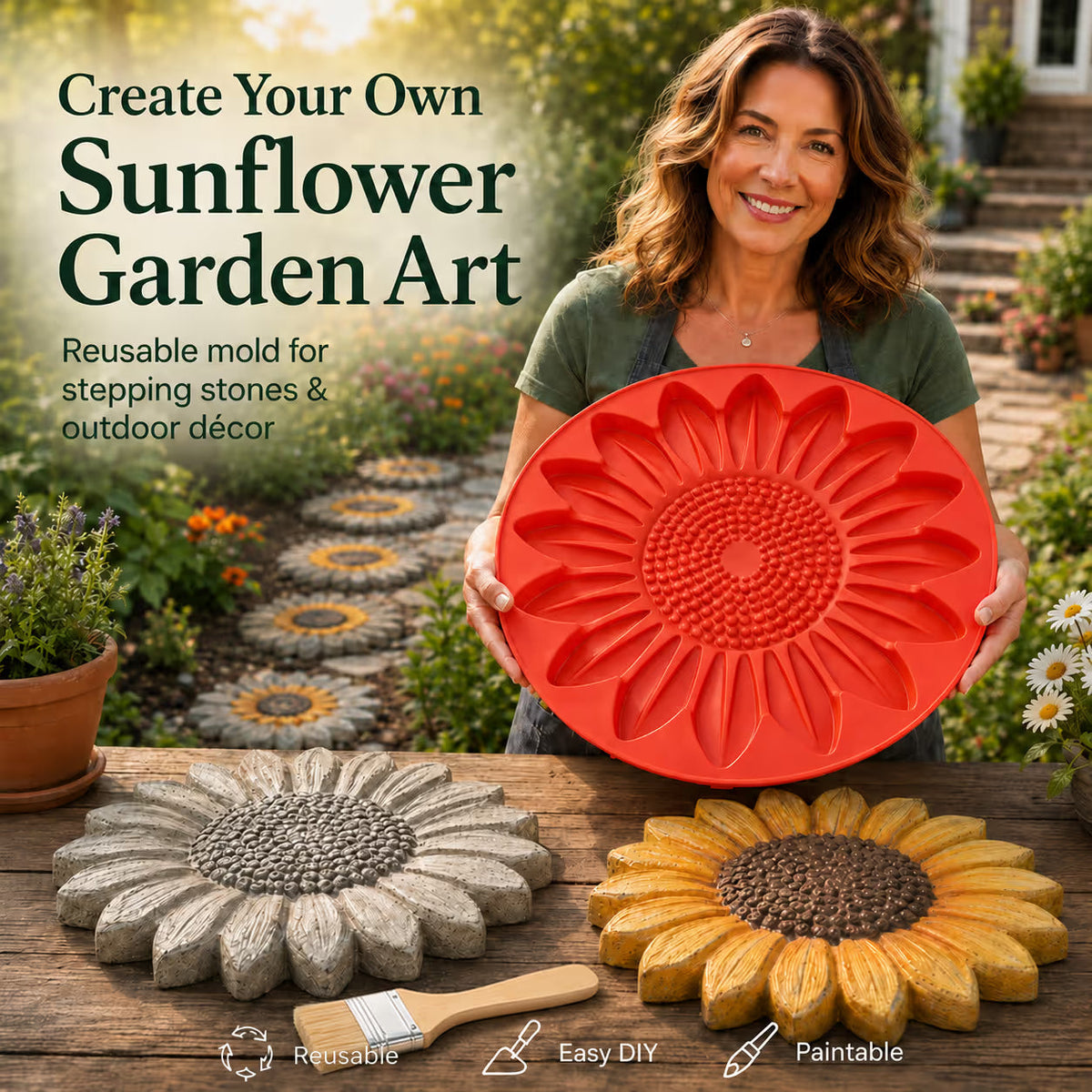 💥 ULTIMO GIORNO SCONTO DEL 49% - 🌻 Stampo riutilizzabile per decorazioni da giardino: rendi il tuo giardino davvero unico