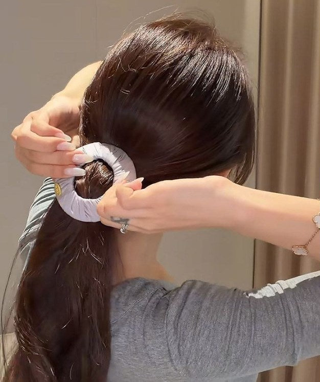 Fermaglio per capelli piatto senza pressione / Fermacoda a pressione zero per donna
