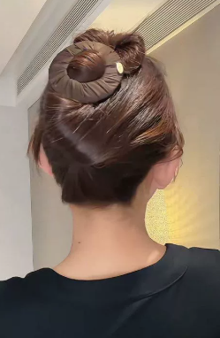 Fermaglio per capelli piatto senza pressione / Fermacoda a pressione zero per donna