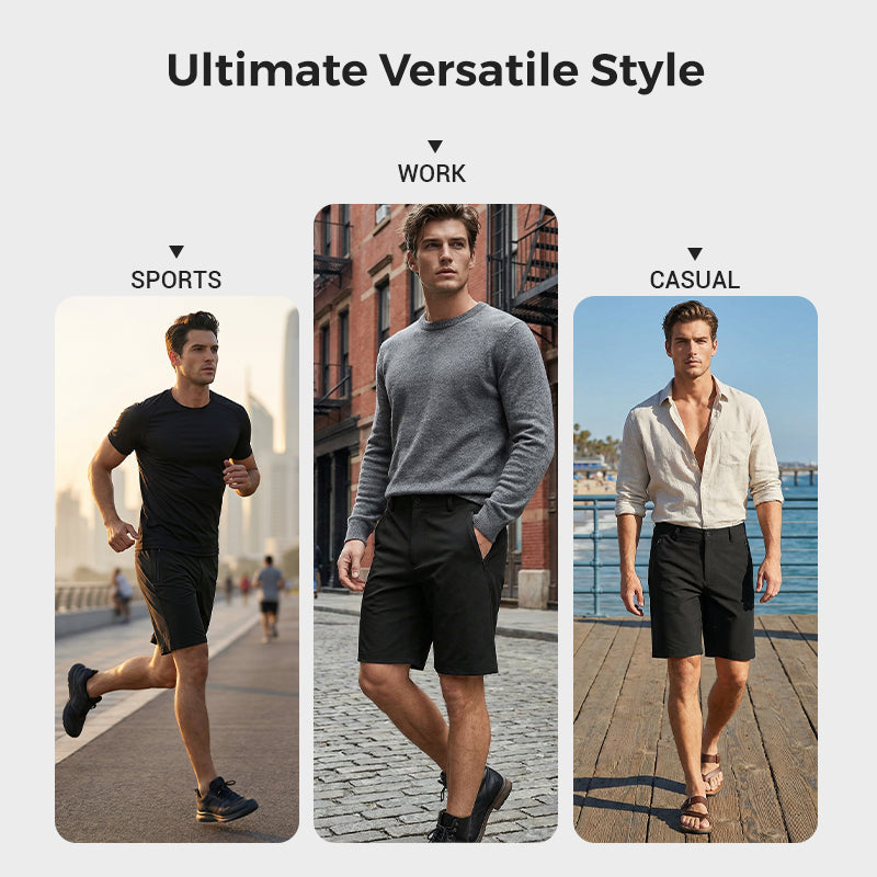 ⏳ULTIMO GIORNO DI SALDI CON IL 60% DI SCONTO!!📢Pantaloncini da golf casual da uomo elasticizzati ad asciugatura rapida
