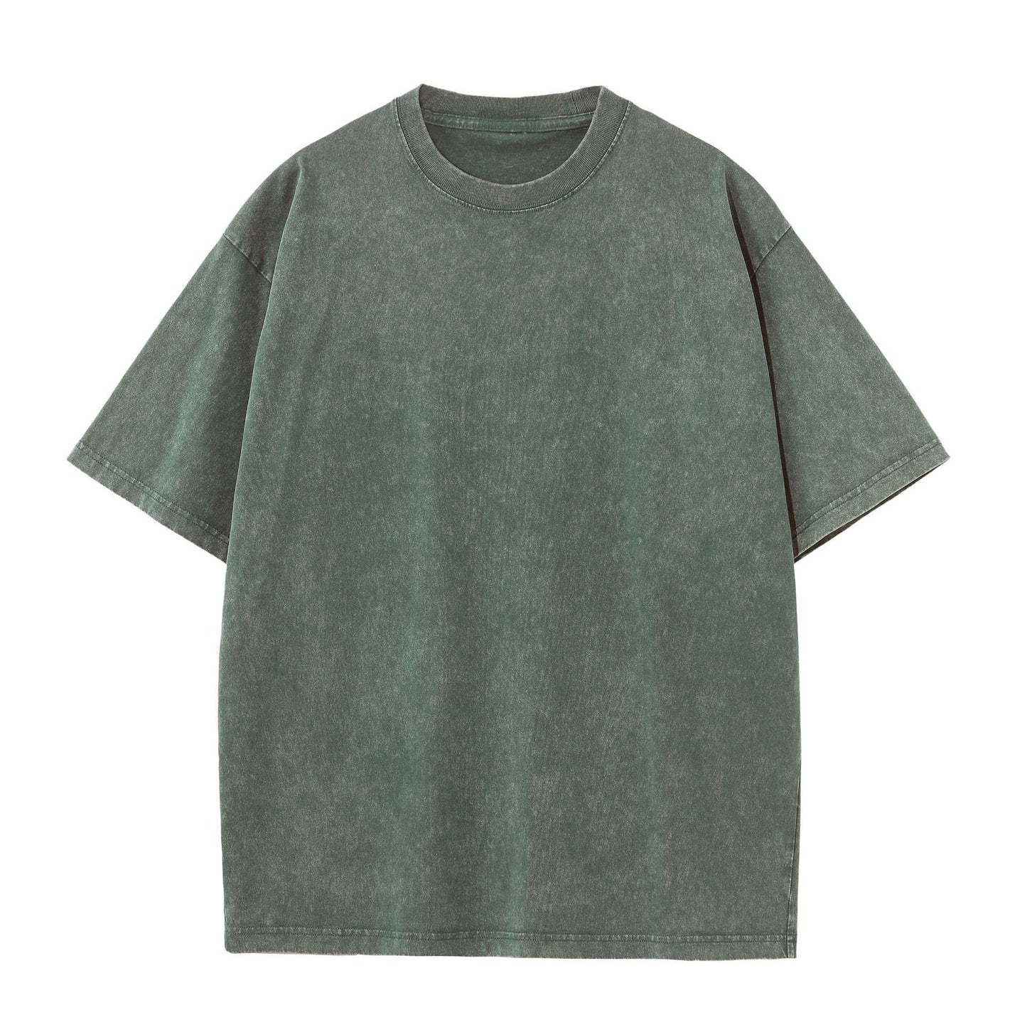 ⚡Offerte imperdibili🔥T-shirt oversize da uomo, stile vintage, pesanti, in cotone, per palestra, con lavaggio acido, larghe e comode.