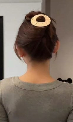 Fermaglio per capelli piatto senza pressione / Fermacoda a pressione zero per donna
