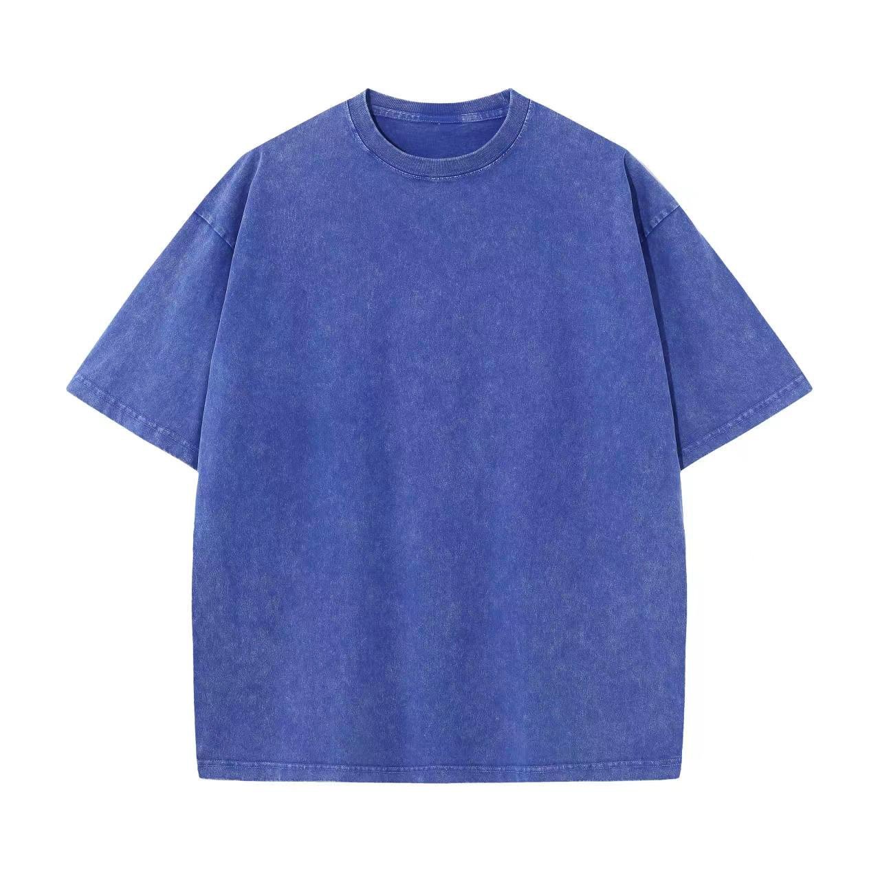 ⚡Offerte imperdibili🔥T-shirt oversize da uomo, stile vintage, pesanti, in cotone, per palestra, con lavaggio acido, larghe e comode.