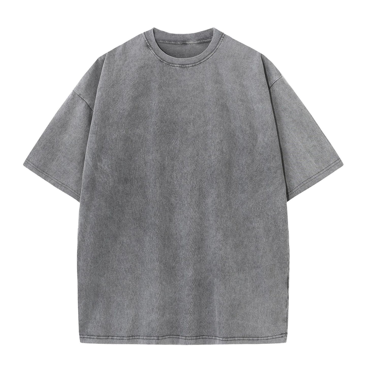 ⚡Offerte imperdibili🔥T-shirt oversize da uomo, stile vintage, pesanti, in cotone, per palestra, con lavaggio acido, larghe e comode.