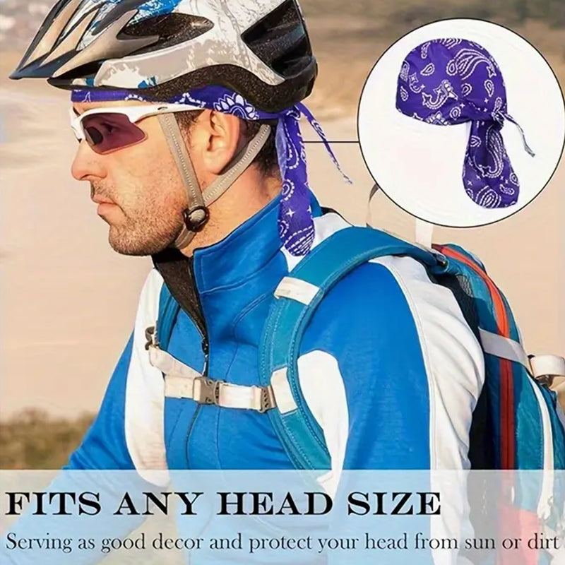 Fascia per la testa classica da motociclista e sportiva